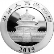 China Panda 2017  30 gr Gramm Silber Silbermünze Gilded teilvergoldet