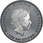 1 Unze Silber - Australien bei Nacht - Schnabeltier 2018 - Geschwärzt PP