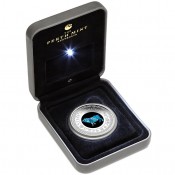 1 Unze Silber Silbermünze Opal Serie Lunar Rooster Hahn Perth Mint 2017