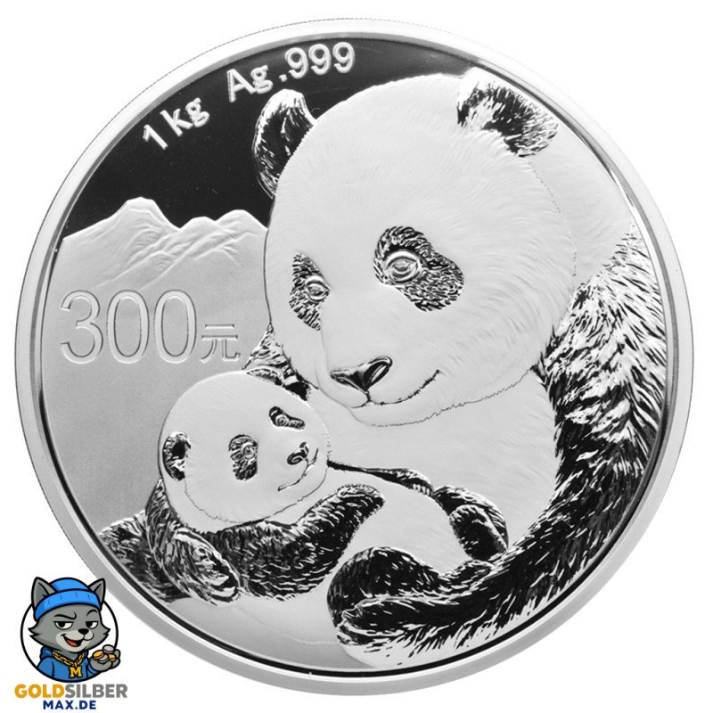 1 kg Kilo Silber China Panda 2019 PP BOX