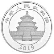 China Panda 2019 1 kilo kg  Silber Silbermünze PP