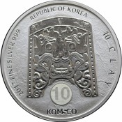10 oz Unze Silber Südkorea South Korea Ch