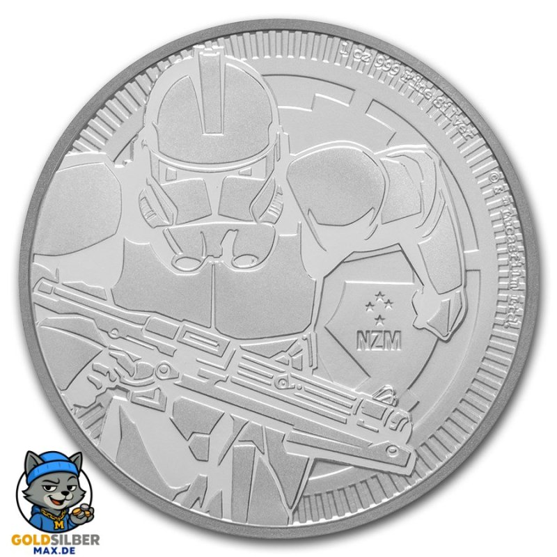 1 Unze oz Silber Darth Vader Star Wars Niue 2018 BU Lichtschwert
