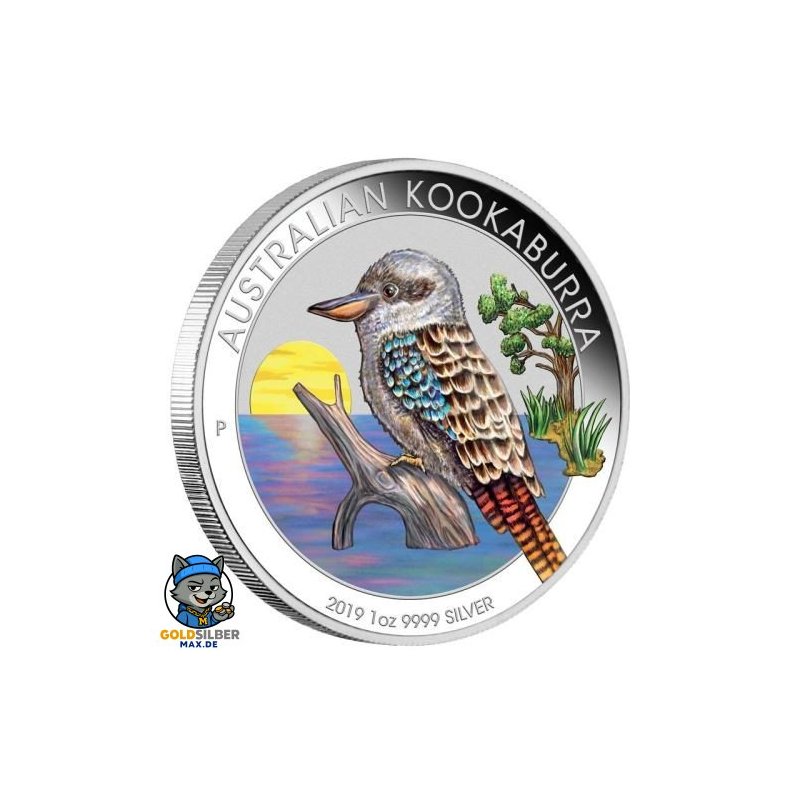 1 Unze Silber Australien Kookaburra 2018 WMF Berlin  Farbig