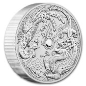 10 Unzen Silber  Dragon & Phoenix 2019