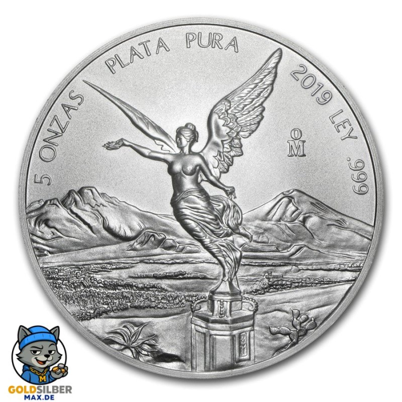 5 Unzen Silber Mexiko Libertad 2019