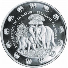 1 Kilo Silber Benin Elefant 2016 PP nur 99 stk. Selten