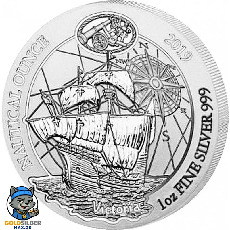 1 Unze Silber Nautical Victoria Ruanda 2019