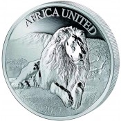 3 Unze Silber Elefant Africa United  PP 2017 nur 5000 Stk.