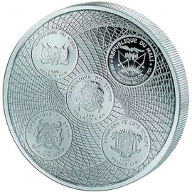 3 Unze Silber Africa United PP 2017 nur 5000 Stk.