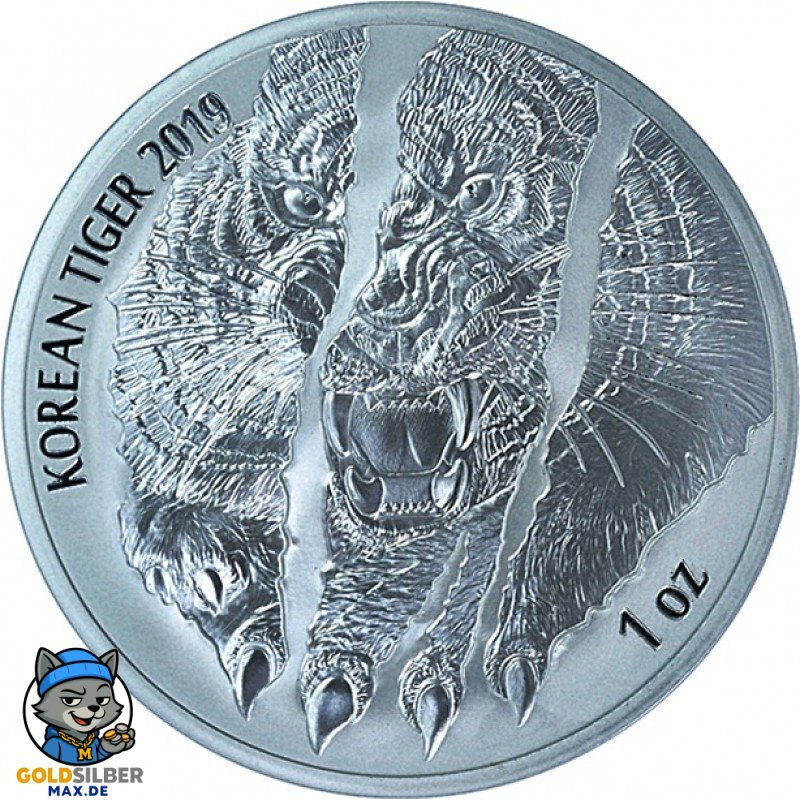 1 oz Unze  Silber Korean  Tiger   2018
