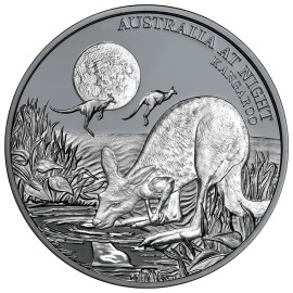 1 Unze oz Silber Känguru Niue Box 2019 Australien bei Nacht
