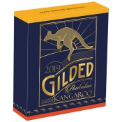1 Unze Silber Australischer Känguru 2019 Gilded