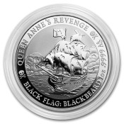 1 Unze Silbermünze Tuvalu Piratenschiff Queen Anne's Revenge 2019  Tuvalu