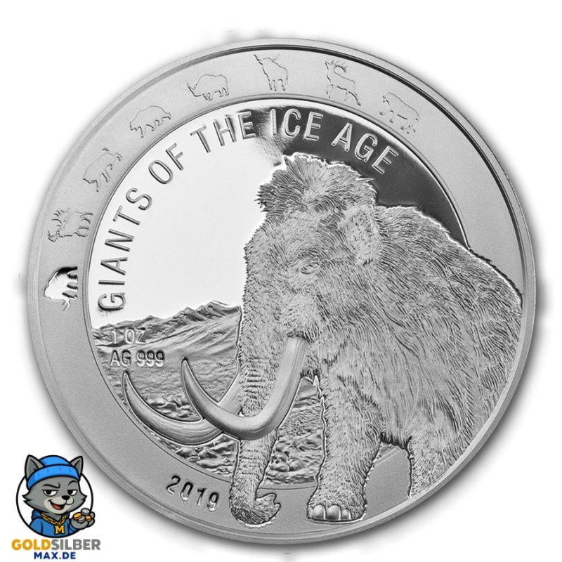 1 unze Silber African  Lepoard Ghana 2018