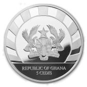 1 unze Silber African  Lepoard Ghana 2018