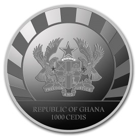 1 unze Silber African  Lepoard Ghana 2018