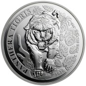 1 Unze Silber St. Helena Tiger Cash 2019