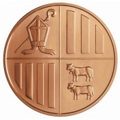 1 Unze Kupfer Andorra Eagle 2014