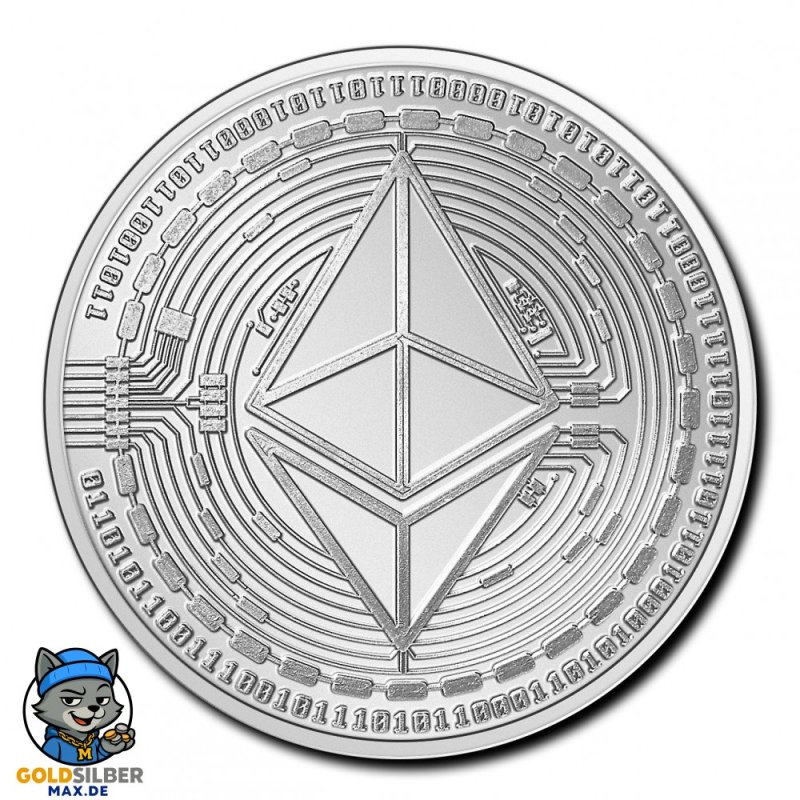 1 Unze Silber Ethereum Tschad 2020