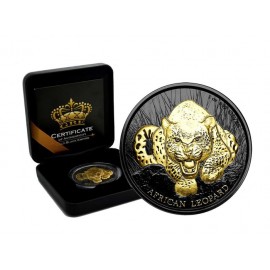 1 OZ Silber African Lion 2017 Niue 2 Dollars Gold Black Empire