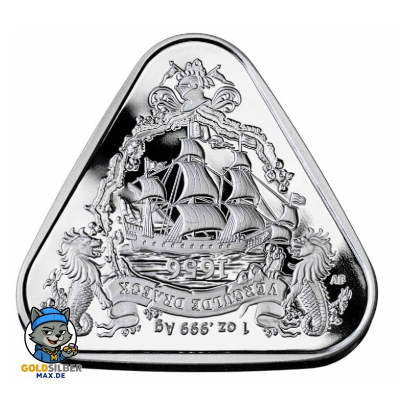 1 Unze Silber  2020  Gilt Dragon Schiffswrack Australien