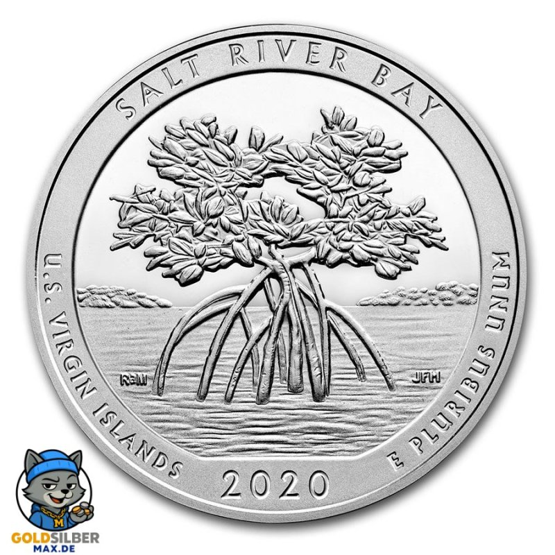5 Unze Silber 2020 5 oz Silver ATB  Salt River Bay, U.S. Virgin Islands