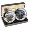 2 x1 oz Silber Somalia Elefant 2021 Tag Nacht Set