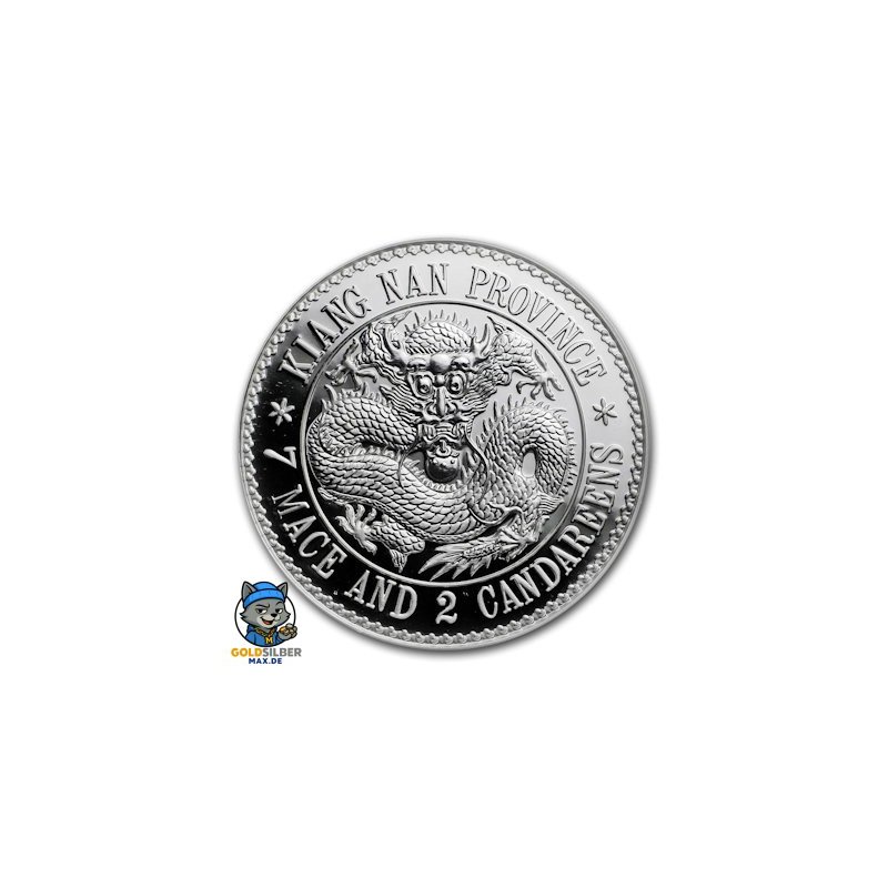 1 kg Silber 2020 China 1 oz Silver Dragon Dollar Restrike (PU)