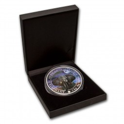1 Kilo kg  Silber Silbermünze Somalia Elefant 2021 Night Nacht Giant Moon coloriert farbig