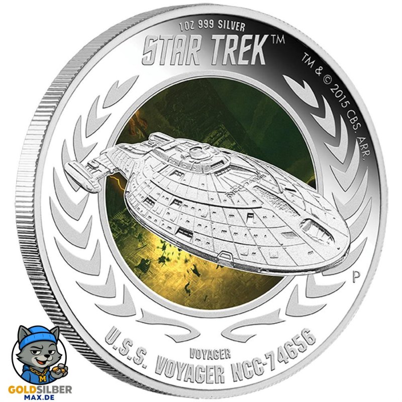 1 Unze Silber U.S.S Voyager PP