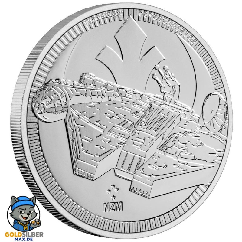1 Unzen Silber Silbermünze Darth Vader Star Wars Niue Lichtschwert