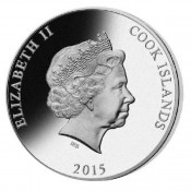 Silber Cook Islands 2015  1oz 1 Unze Silber Silbermünze