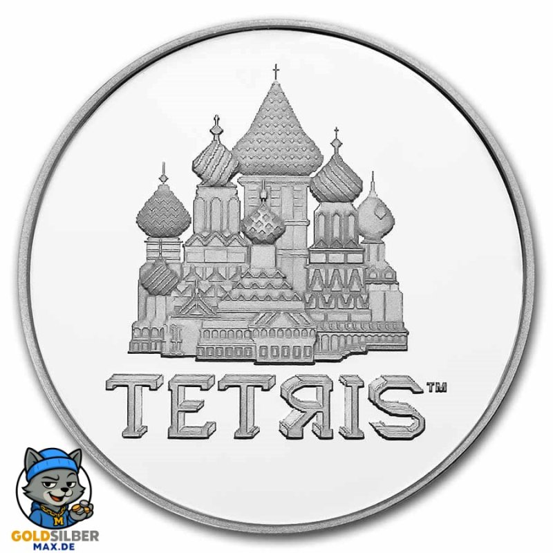 1 Unze oz SILBER  Tetris™ St. Basil's Cathedral 2021 Niue