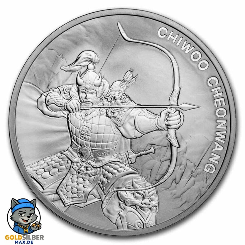 1 Unze Silbermünze Südkorea Chiwoo Cheonwang 2022