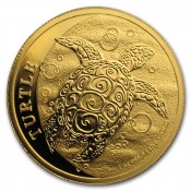 1 Unze Gold Schildkröte Turtle Niue 2020