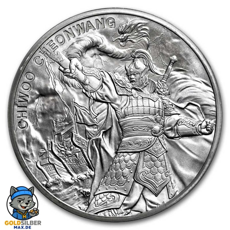 1 Unze Silbermünze Südkorea Chiwoo Cheonwang 2024