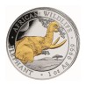 1 Unze Silber Silbermünze Somalia Elefant 2023 Teilvergoldet Gilded
