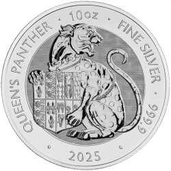 10 Unze Silber Royal Tudor Beasts Queen's Panther 2025 BU