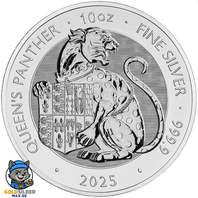 10 Unze Silber Royal Tudor Beasts Queen's Panther 2025 BU