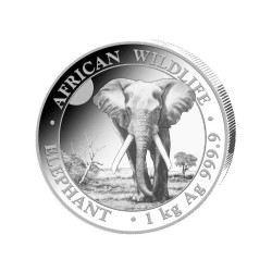 1 Kilo  Silber Silbermünze Somalia Elefant 2025