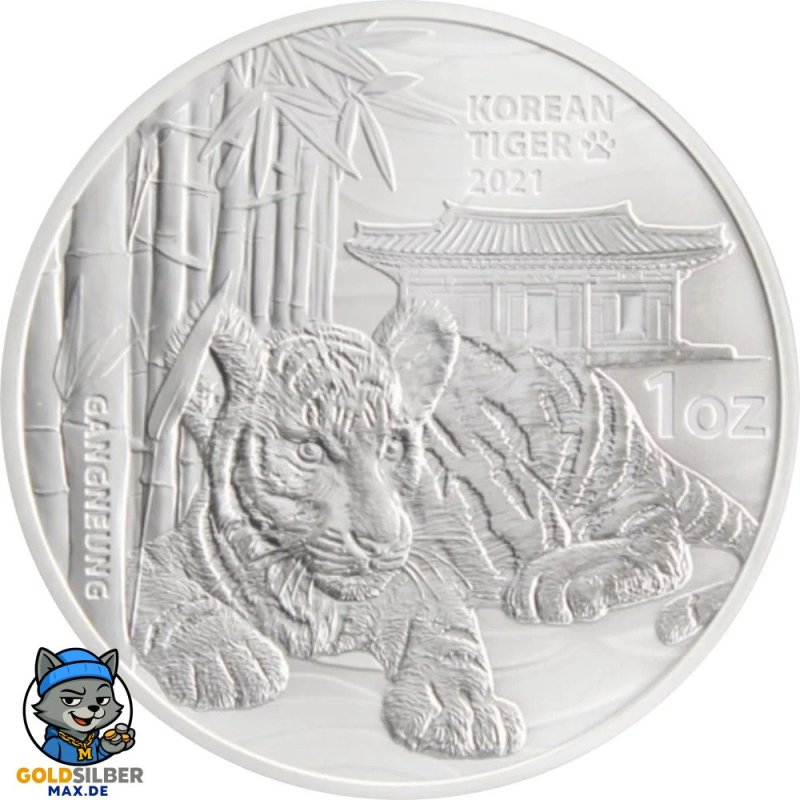 1 Unze Koreanischer Tiger 2021