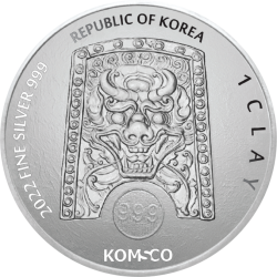 1 oz Unze Silber Südkorea South Korea Tigris 2022 1 Clay