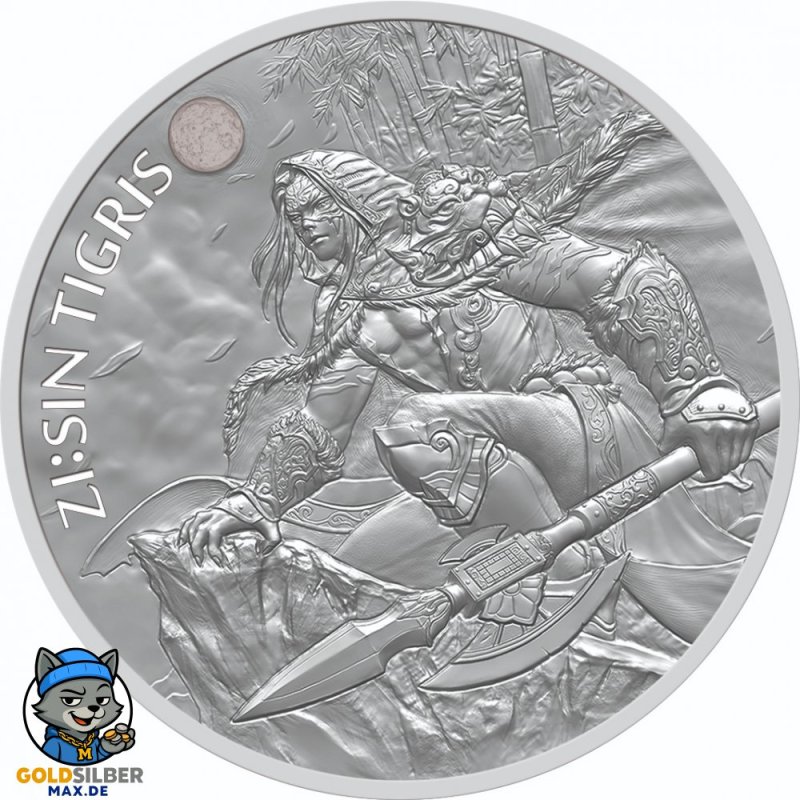 1 oz Unze Silber Südkorea South Korea Tigris 2022 1 Clay