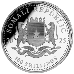1 Unze Silber Somalia Elefant 2025 wmf