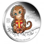 1/2 Unze Silber Baby Monkey Affe Perth Mint PP