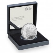 1 Unze Silber Lunar UK Dog Hund  2018 PP VVK