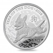 1 Unzen lunar uk dog hund 2018 PP Proof
