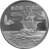 1 Unze Silber PP  Samoa 1988 Segelfloß "Kon-Tiki"