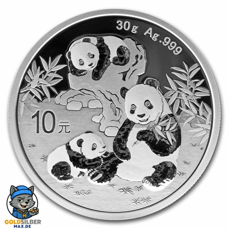 China Panda 2025  30 gr Gramm Silber Silbermünze